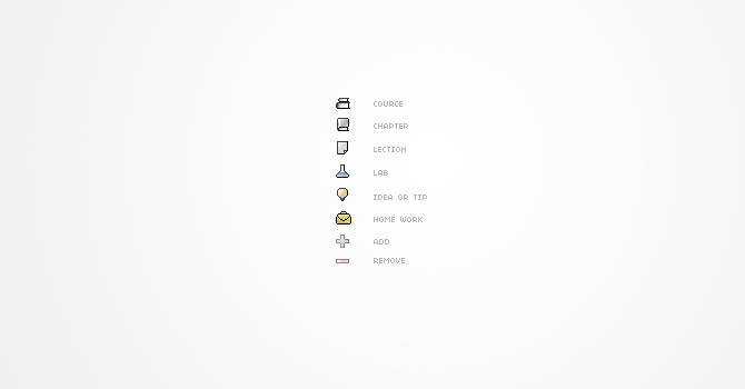 icons - E-learn system